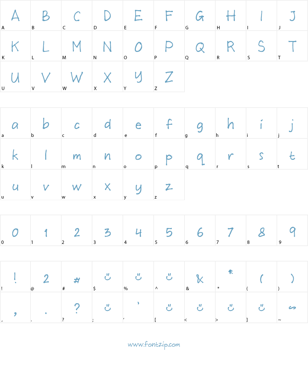 MTF Wulan Font Character